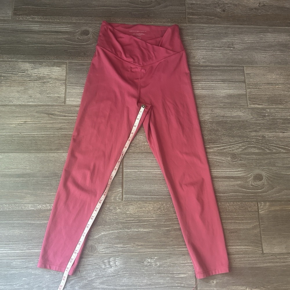 American Eagle The Lightweight Everything Legging 7/8 Length Bright Pink Size S - Picture 5 of 7